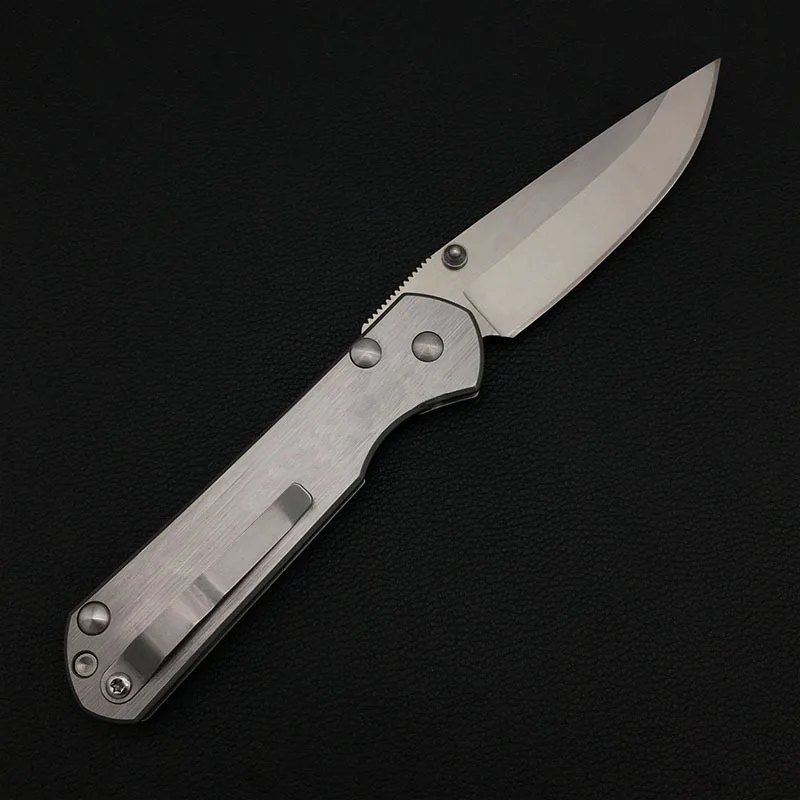 TRSKT CR Складной нож 440C Лезвие, вся стальная рукоятка карманный нож спасательный выживания походные ножи охотничий инструмент, 58HRC дропшиппинг