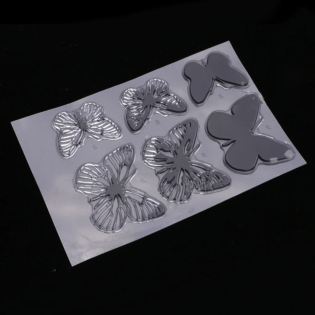 Butterfly Transparent Silicone Clear Rubber Stamp Sheet Cling Scrapbooking DIY Album Decorating Card Making Stamps