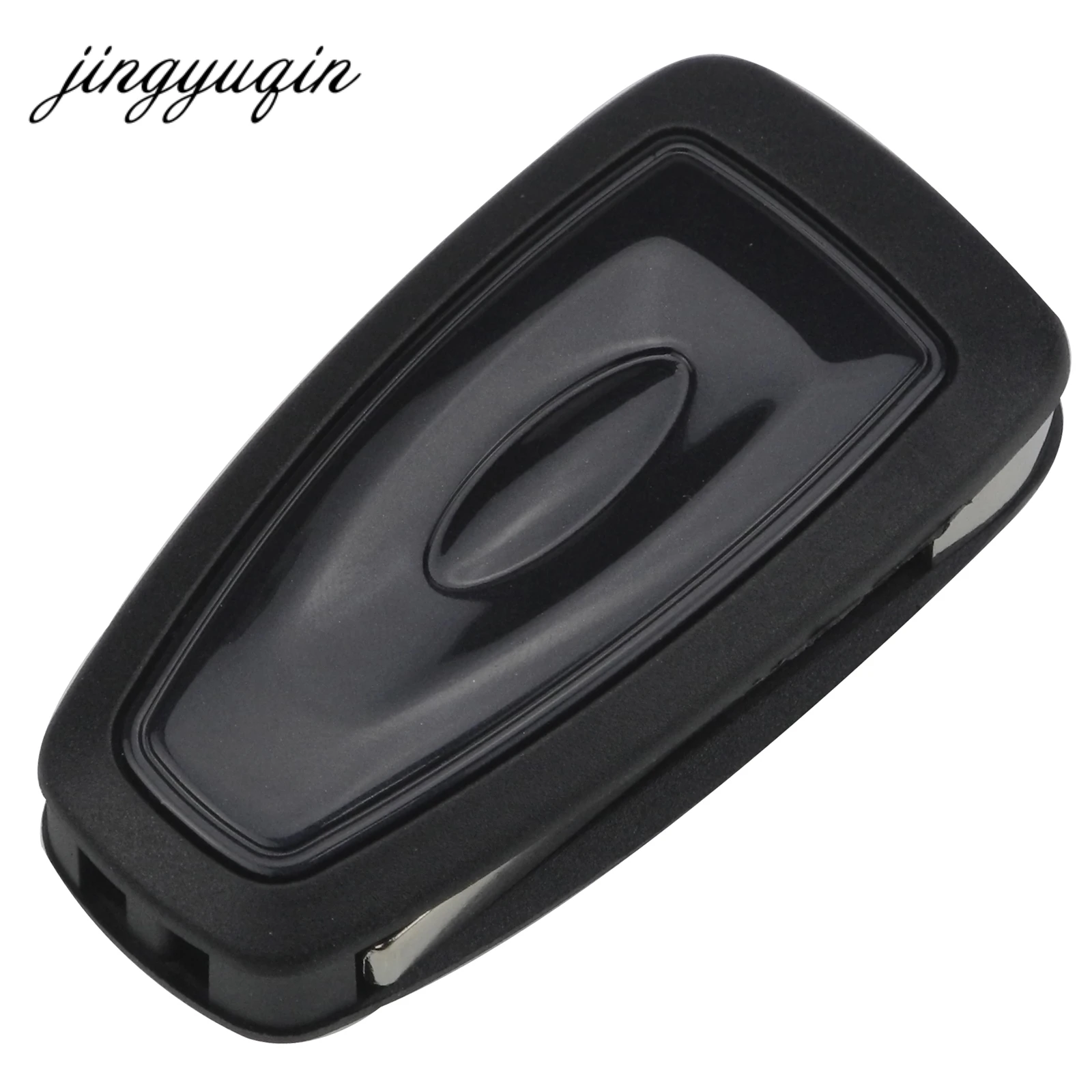 Jingyuqin 3 кнопки ID63 чип 433/315MHZ флип бесключевая запись Fob для Ford Focus Fiesta дистанционное управление ключом ASK сигнал HU101 Blade