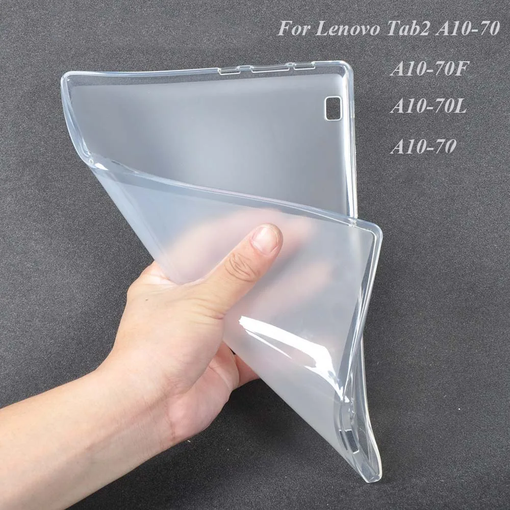 

Case for Lenovo TAB2 A10-70 Soft TPU Silicone Back Cover Case for Lenovo TAB2 A10-70F A10-70L Tablet Case+Stylus Pen