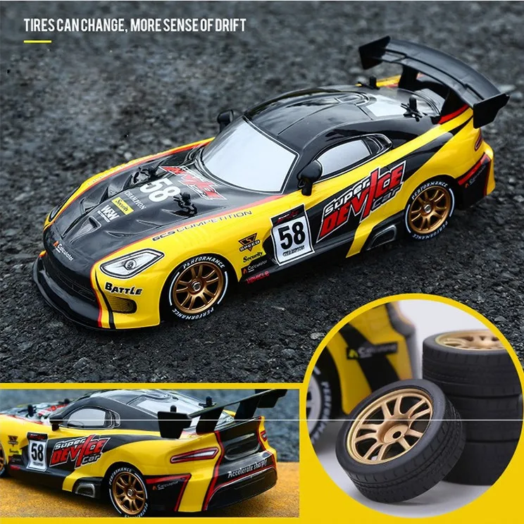 Радиоуправляемый гоночный автомобиль Drift, модель GTR, 4WD, 2,4G, внедорожный Рокстер, Радиоуправляемый автомобиль, электронные игрушки для хобби Радиоуправляемый гоночный автомобиль Drift, модель GTR, 4WD, 2,4G, внедорожный Рокстер, Радиоуправляемый автомобиль, электронные игрушки для хобби
