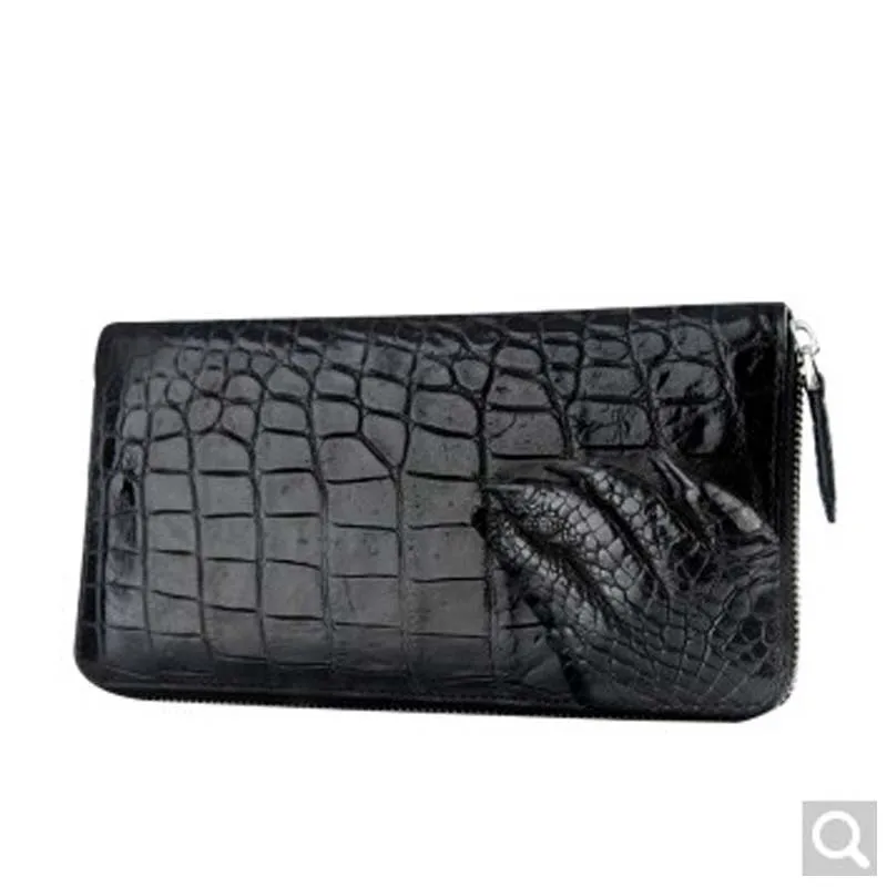 

luolaini Nile crocodile crocodile grab bag of men's large business leather wallet with men's bags