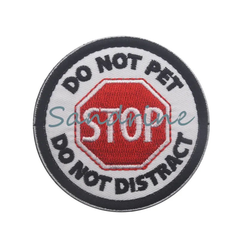 medical alert dog do not distract patch Tactical Morale Army Embroidery