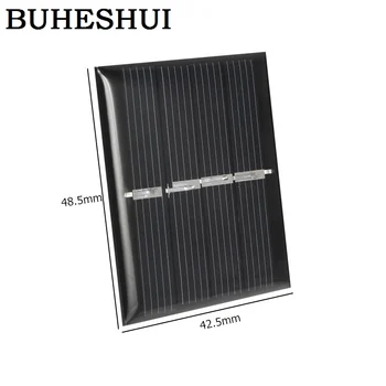 

BUHESHUI Mini 0.36W 2V Solar Panel Module Solar Cell DIY Polycrystalline Solar Toy Panel Education Kits Epoxy 42.5*48.5MM 10pcs