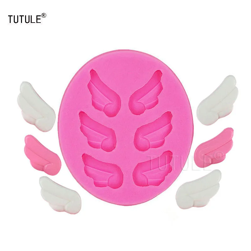 

Gadgets-angel wings liquid silicone mold Cookies Fondant cake mold handmade kitchen liquid silicone bakeware mold