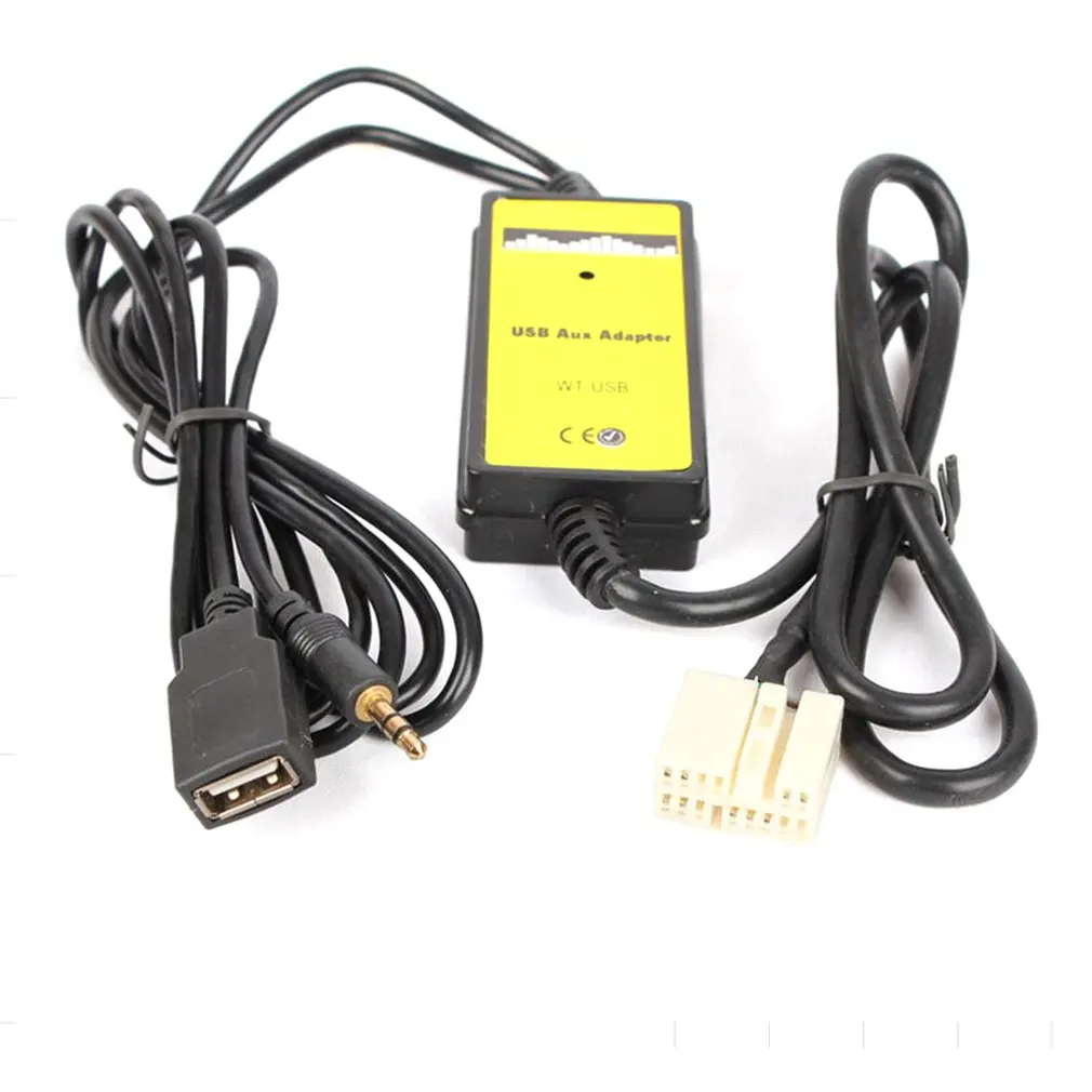 

Usb Data Cable Adapter Car Mp3 Digital Disc Box Usb Can Play Music For 3.5Mm Audio Interface