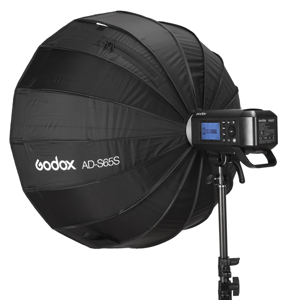 Godox AD-S65S 65 см Серебряный глубокий параболический софтбокс с сотовой сеткой Godox крепление софтбокс для AD400PRO