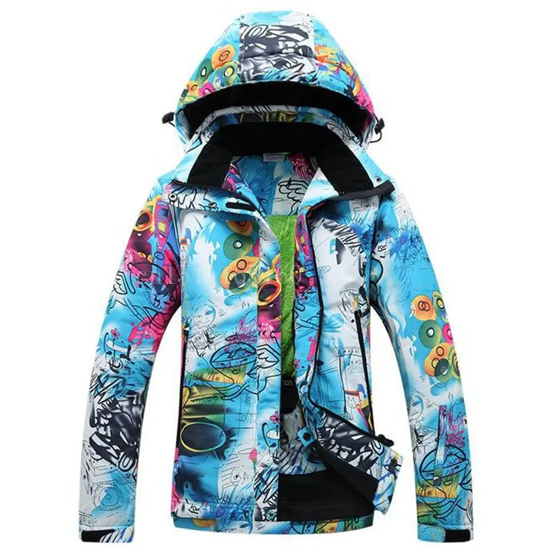 Новинка,, Женская лыжная куртка+ штаны, женские водонепроницаемые, ветронепроницаемые, дышащие, лыжные костюмы для сноуборда - Цвет: color 13