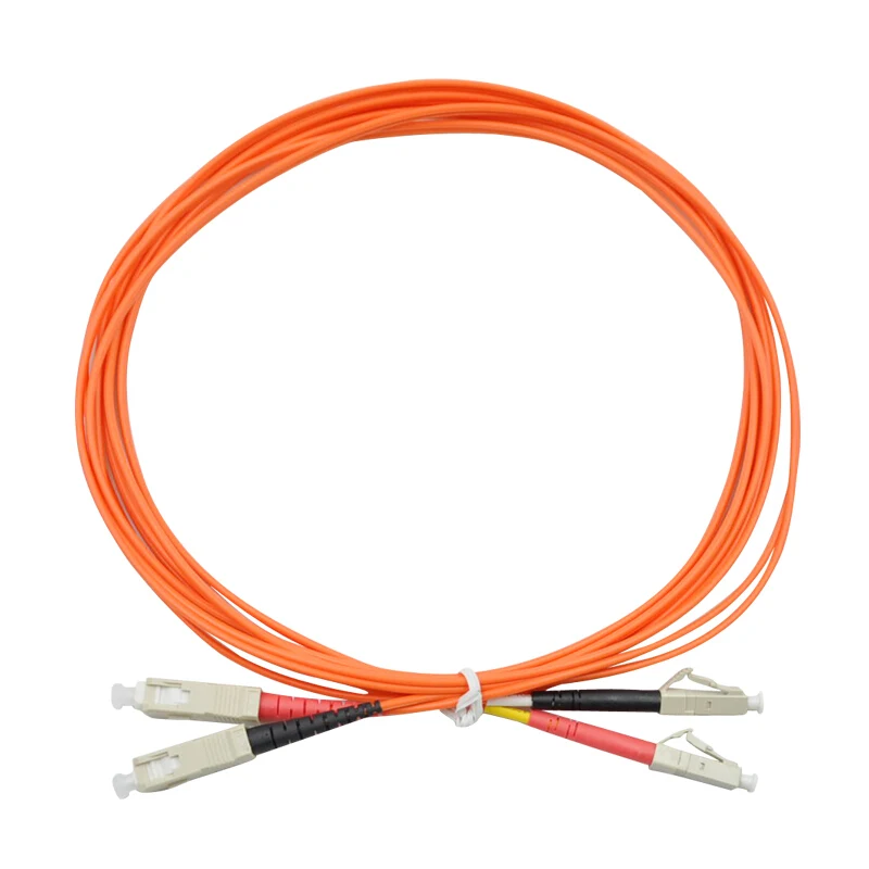 

15 Meter LC-SC Fiber Optic Cable MultiMode Duplex Patch Cord OM2 50/125 15M
