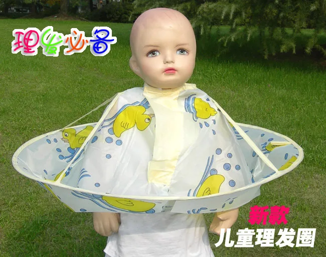 Free shipping steel folding clothes kids barber haircut Wai small yellow duck hat section | Тематическая одежда и униформа