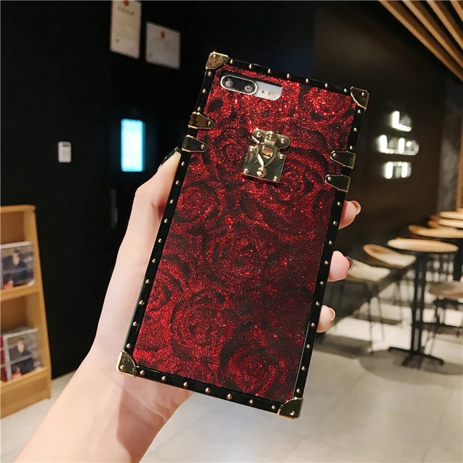 

case for iphone XS MAX XR X 8 7 plus case cover luxury 3d rose flower soft silicon phone bag case for iphone 6s 6 plus capa