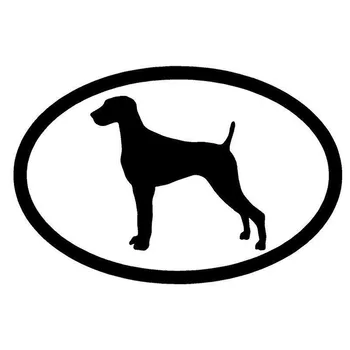 

15.2*10CM Weimaraner Dog Car Cover Scratches Window Decorative Decal Cartoon Animal Car Sticker C6-1217