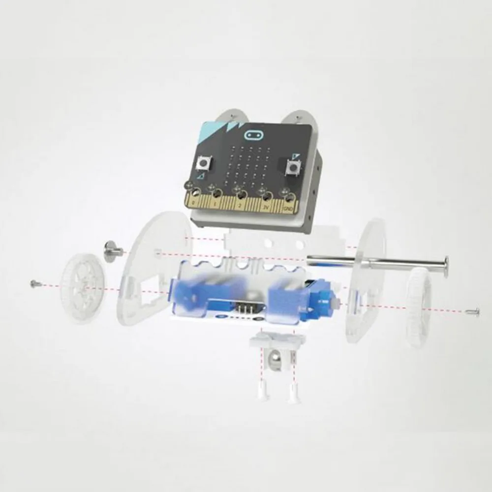 Кольцо: бит кольцо автомобиль V2 для Micro:bit образовательный умный робот комплект DIY