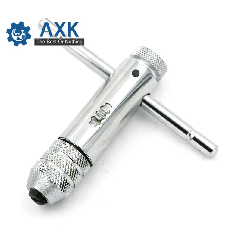 

T-Handle Tap Wrench Chuck M3-M8 Hand Tool Type Screw Tap Holder Handle Adjustable Screw Tapping Threading Tool Adjustable