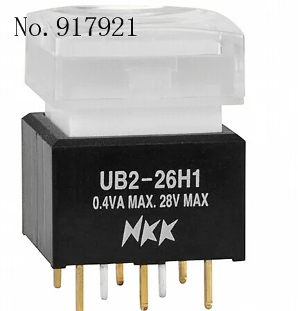 

[ZOB] UB226SKG035C-1JB imported from Japan nkk day open UB2-26H1 luminous flat thin button switches --3pcs/lot