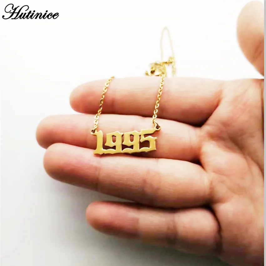 Custom Jewelry Special Date Year Number Necklace for Women 1994 1995 1996 1997 1998 1999 from 1980 to 2002 Collares - Image 5