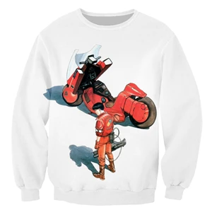 color as the picture Ух девушка Акира Kaneda Neo Tokyo Аниме Толстовка с круглым вырезом на шее с горячая Распродажа модные Для Мужчин's Для женщин пуловер с длинными рукавами ZS677 - Цвет: color as the picture