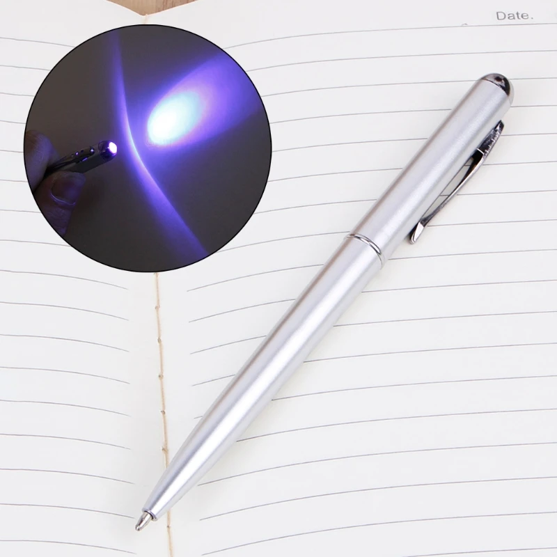 Creative Ballpoint Pen With Lamp 0.38mm School Office Writting Tool Supplies NEW 