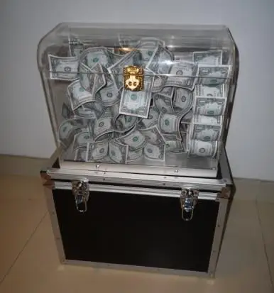 CRYSTAL MONEY CHEST - Stage Magic / Magic Trick, Gimmick,Props,Illusion,Super effect,Party Trick Wholesale Toys & Hobbies