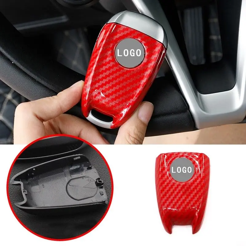 

Carbon Red ABS Key FOB Remote Cover Case For Alfa Romeo Giulia Stelvio 2017-2018 Key Case for Car New