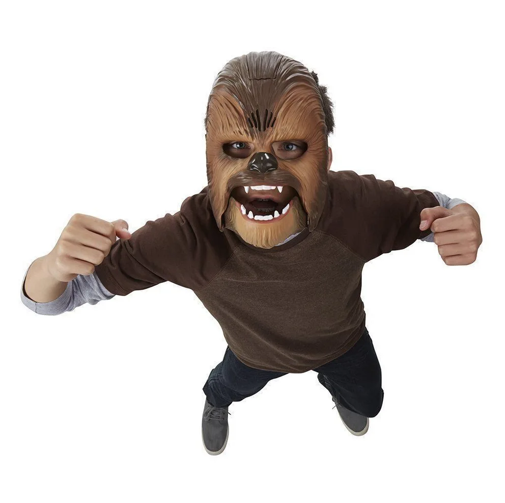 Игрушка для мальчика Chewbacca светящаяся маска Пробуждение силы ребенок Хэллоуин фестиваль сцена косплей электронный разговор маска супергероя с голосом