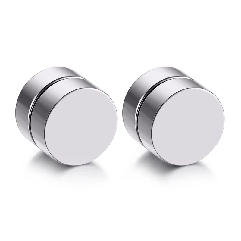 detaljeret Enhed Minimer Stainless Steel Stud Earrings | Stainless Steel Ear Jewelry | Mens Earrings  Magnetic - 1 - Aliexpress