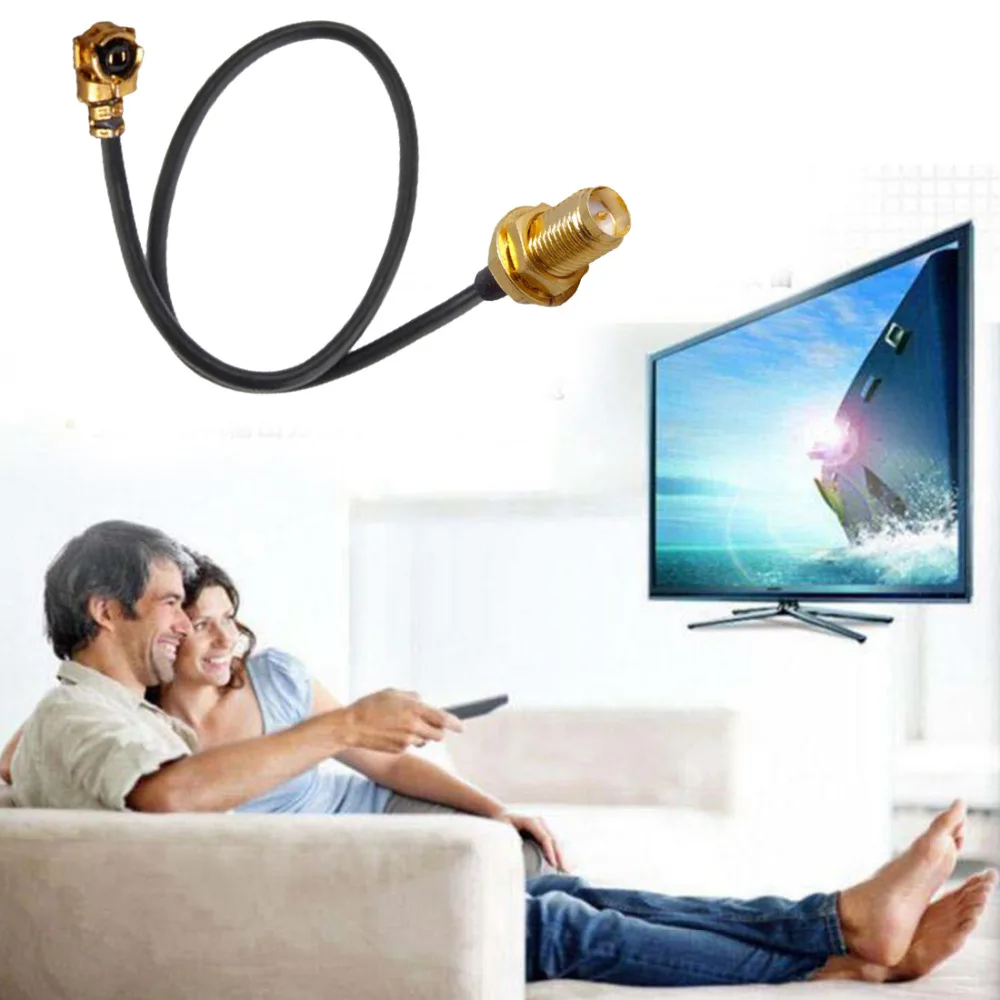 

Hot 18cm SMA Connector 2Pcs/set Extension Cord UFL to RP Antenna WiFi Pigtail Cable IPX to RP-SMA Jack Male SMA to IPX