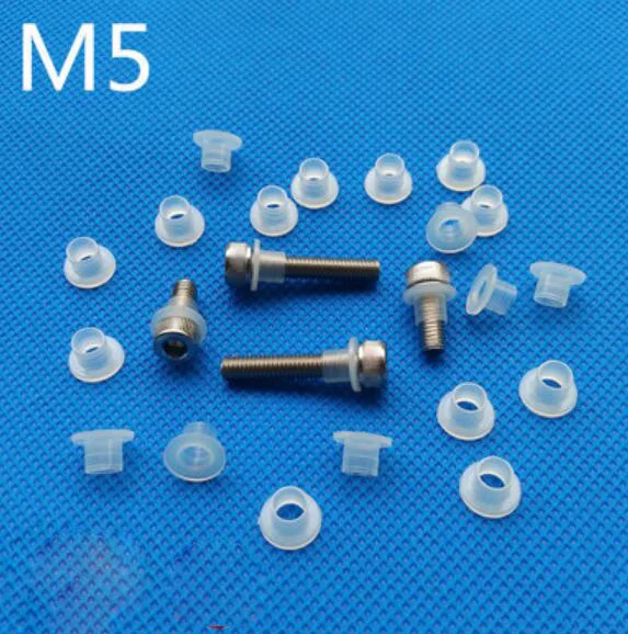 

100pcs M5 ID 10mm OD Nylon washers T-type insulation gasket nylon plastic Transistor gaskets Concave step Nylon casing line