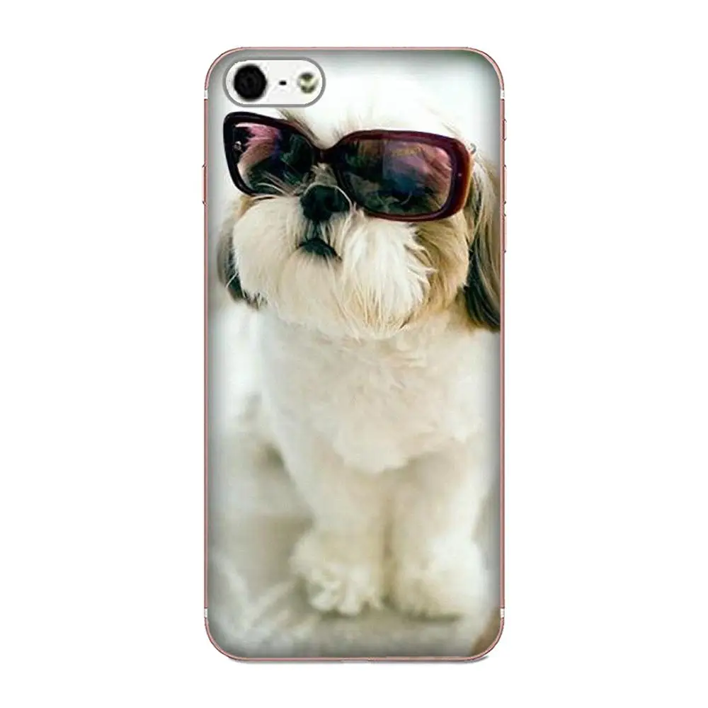Защитные чехлы из ТПУ для щенков собак Shih Tzu Shitzu Samsung Galaxy Note 5 8 9 S3 S4 S5 S6 S7 S8 S9 S10 mini Edge