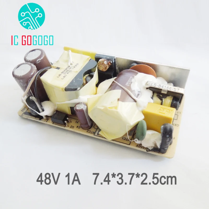 AC DC 48В 1А Импульсный блок питания переключатель монтажная плата 1000мА 100 240В 50/60 Гц