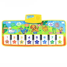 Bebê piano teclado jogar tapete tapetes de música toque jogar esteiras para crianças brinquedo educativo musical presente aniversário natal quente
