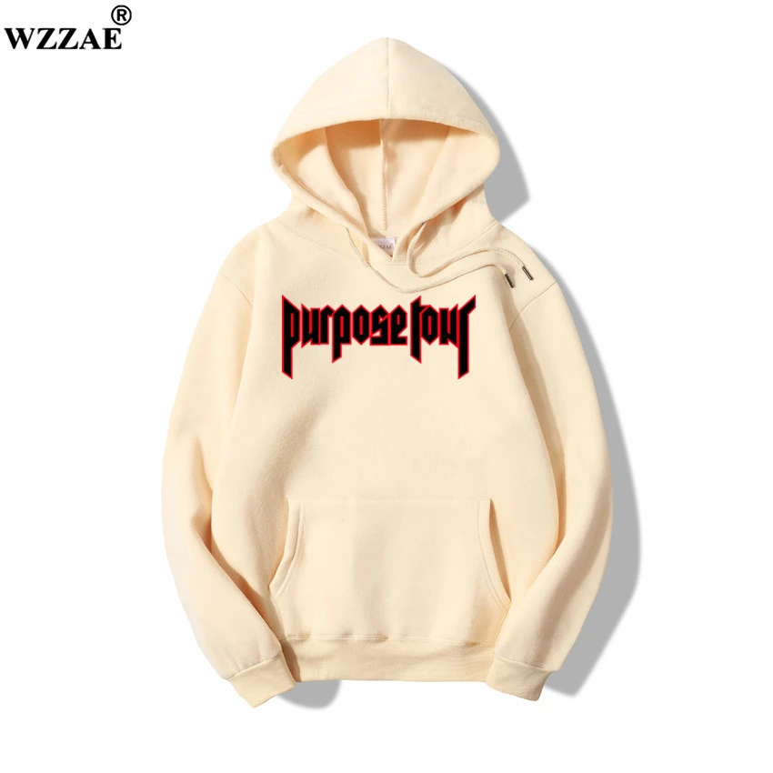 Justin Bieber Purpose Tour Capless invierno Hoodies hombres moda Casual blanco sudadera hombres Hop Funny ropa de alta calidad|fashion men|hoodies mensweatshirt men - AliExpress
