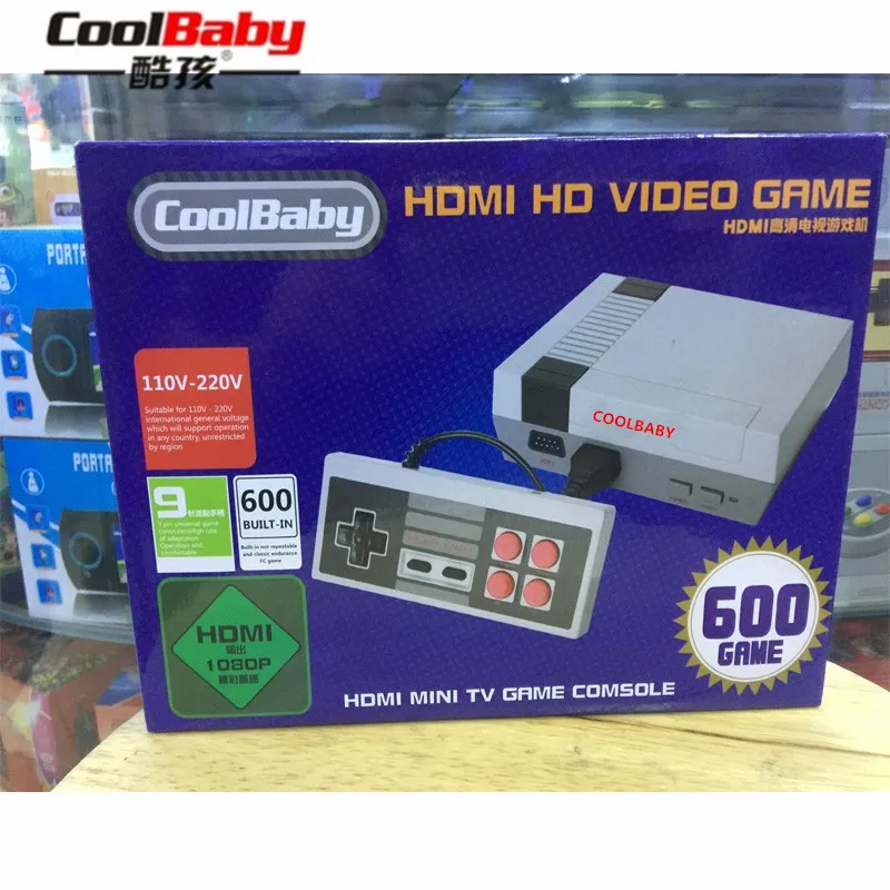 CoolBaby HDMI/AV выход RS 38 39 встроенный 600 игр Мини ТВ семейная игровая консоль 8 бит Ретро