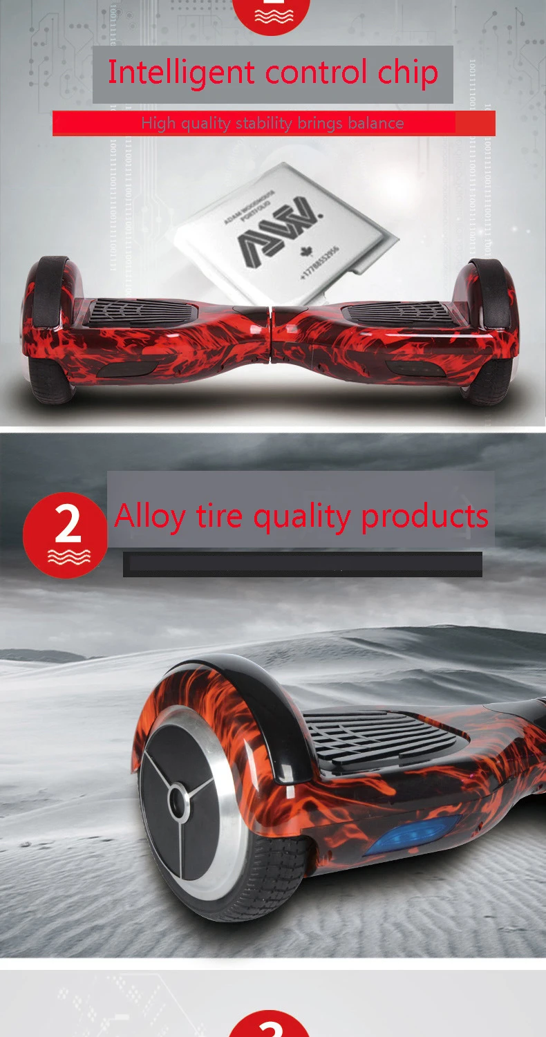 Perfect Electric Scooter Hoverboard ProtableS Incloud Bag ding 6.5 Inch 42V  Two Wheels  Self Balance for Adult Men Women Scooter 3