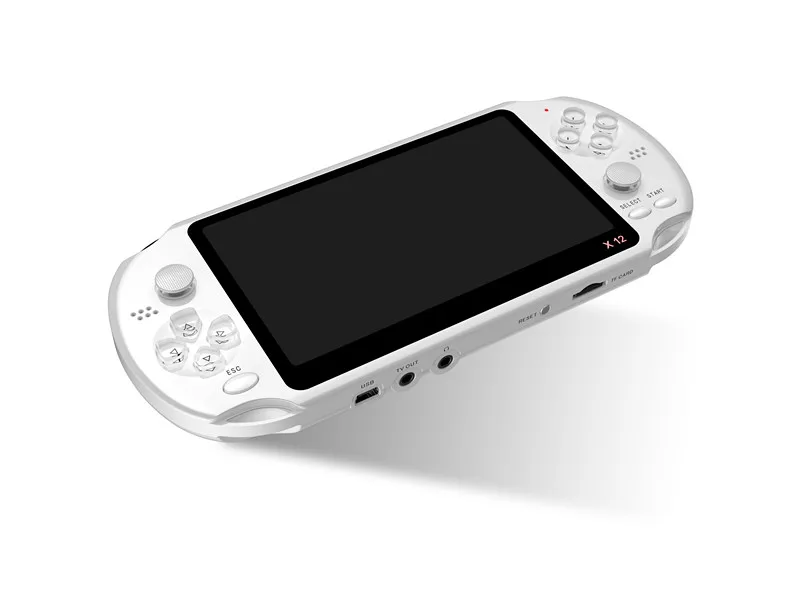 5,1 дюймов настоящий цвет большой экран портативная игровая консоль двойной рокер X12 видео игровая консоль - Цвет: white