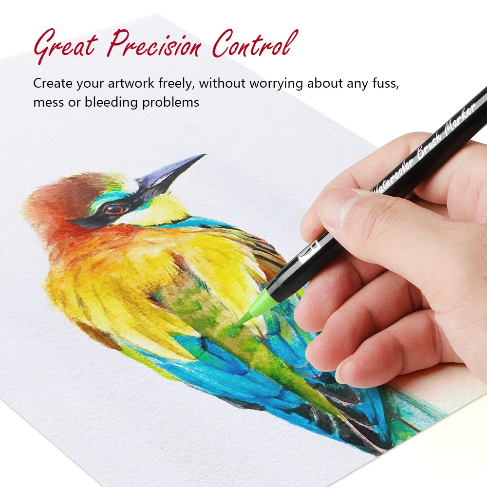 Kaufen Arrtx 24 48 Farben Wahre Pinsel Marker Stifte Professionelle Wasser Basierend Marker Waschbar   Ungiftig Flexible Pinsel Tipps für Malerei