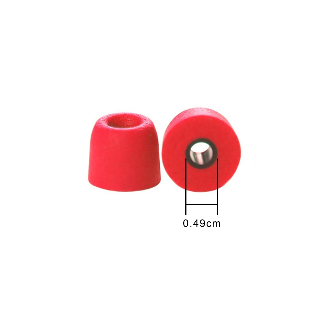 1 пара(2 шт.) 5 мм T400 T100 шумоизоляционные пены памяти ушные наконечники для ушных вкладышей для ушных наушников наушники-вкладыши гарнитура аксессуары - Цвет: T400 red