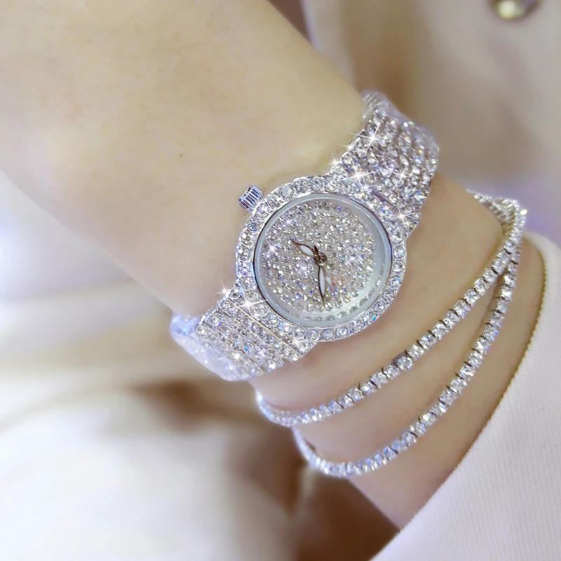 

2018 New Stainless Steel Strap Women Watches Diamond Clock Quartz Watches Ladies Relogios Femininos Watches Jewelry