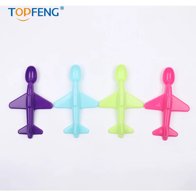 

TopFeng Jet Spoons, Toddler Feeding Spoons, Colors Vary, 1-pack (5 Spoons in Total)