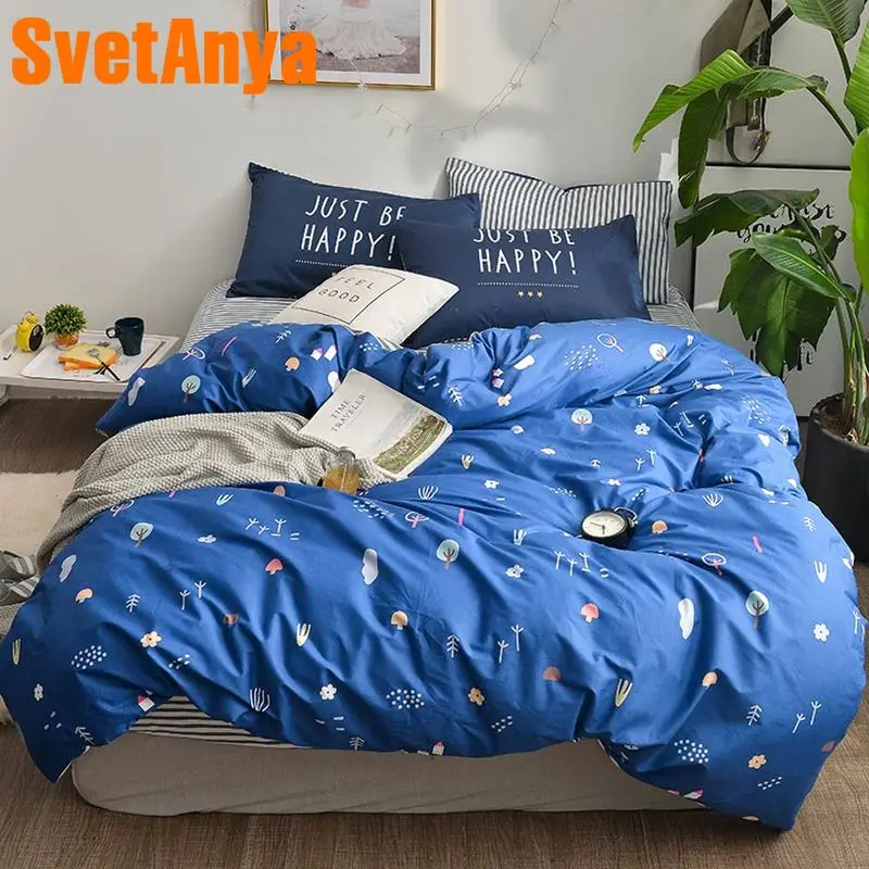 

Svetanya Cotton Bedding Set 4in1 Single Double size Linens