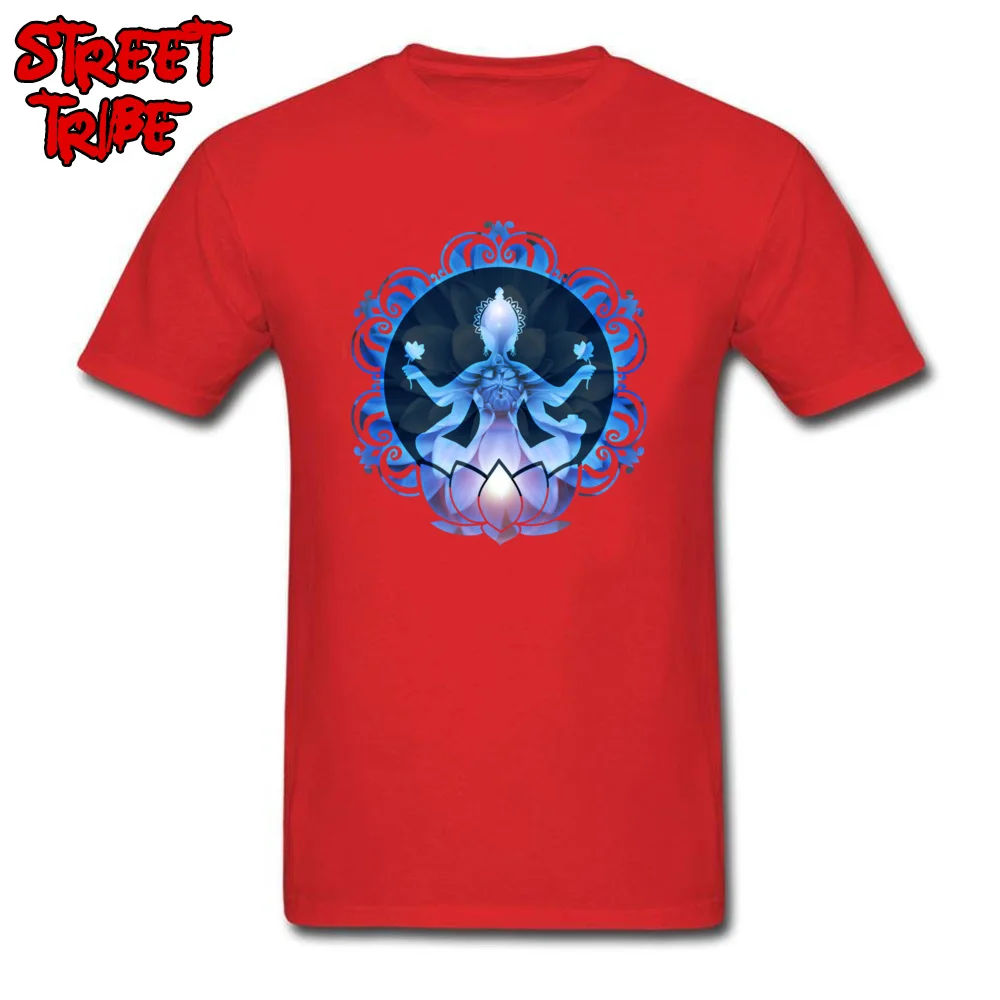 Flowtus 100% Cotton Men Short Sleeve Tops T Shirt Gift Fall Tshirts Summer Clothing Shirt Slim Fit Round Collar Flowtus red