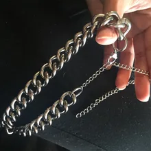 Готическое массивное ожерелье-чокер из нержавеющей стали, Панк массивное ожерелье для женщин Kettingen Kolye, ювелирные изделия, Винтажное колье для женщин