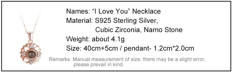 100 language i love you pendant necklace11