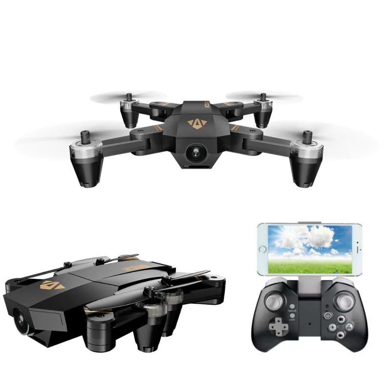 

VISUO XS809 Mini WIFI FPV Foldable Drone With 2MP Wide Angle HD Camera Altitude Hold RC Quadcopter VS XS809HW