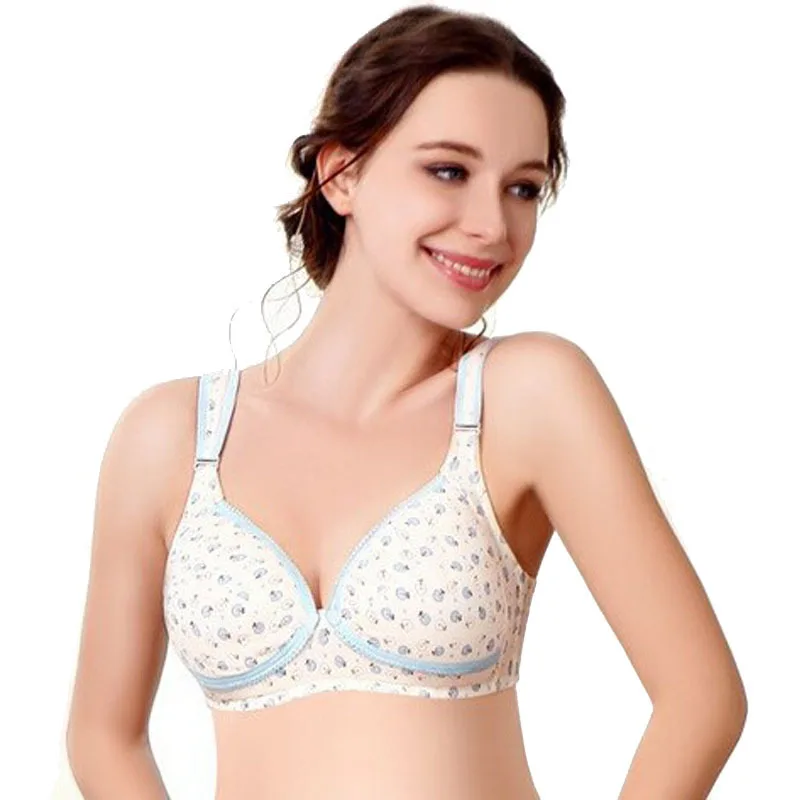 Cotton Feeding Maternity Bra Nursing Underwear Pregnancy Breastfeeding Push Up Gravidas Bras For