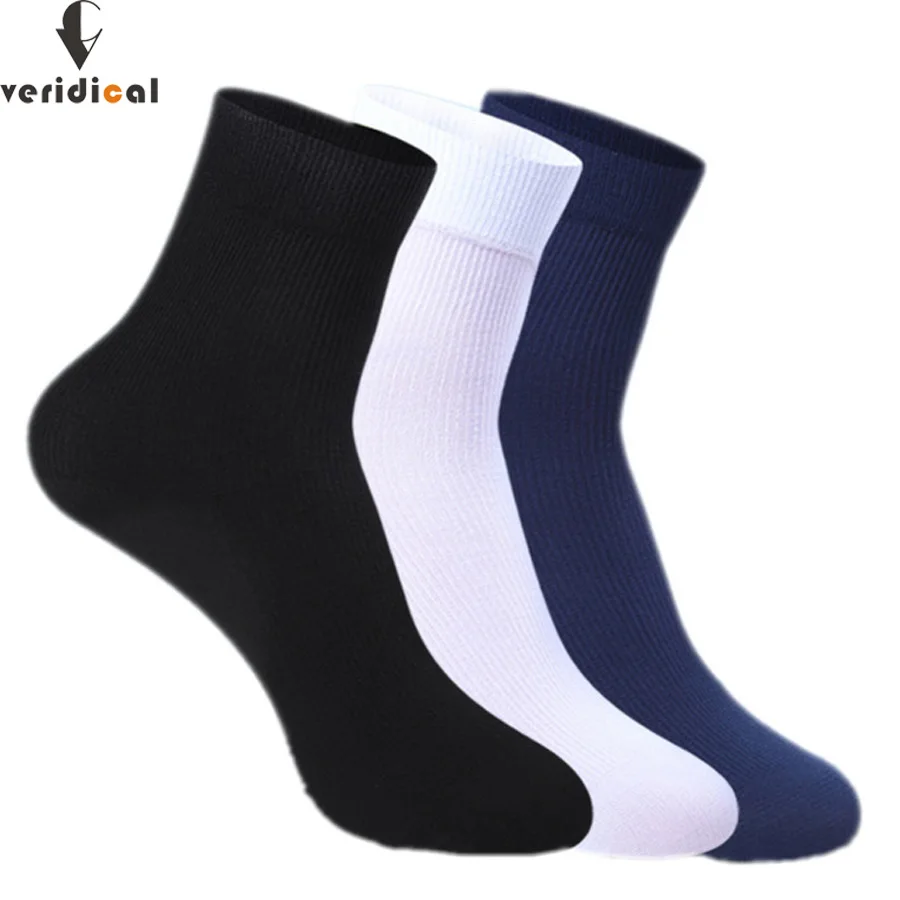 

VERIDICAL 10 pairs/lot 2019 New Brand Cotton & Bamboo Fiber Classic Business Men's Socks Men's Deodorant Socks Eur Size 39-45