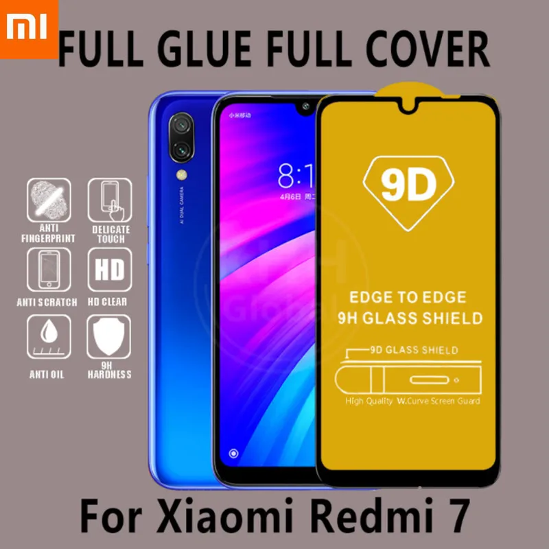 9D закаленное стекло Xiaomi Redmi Note 7 6 Pro 5 Plus Redmi 6A 6 Pro 4X Note 5A защита экрана полное покрытие Redmi Note 5