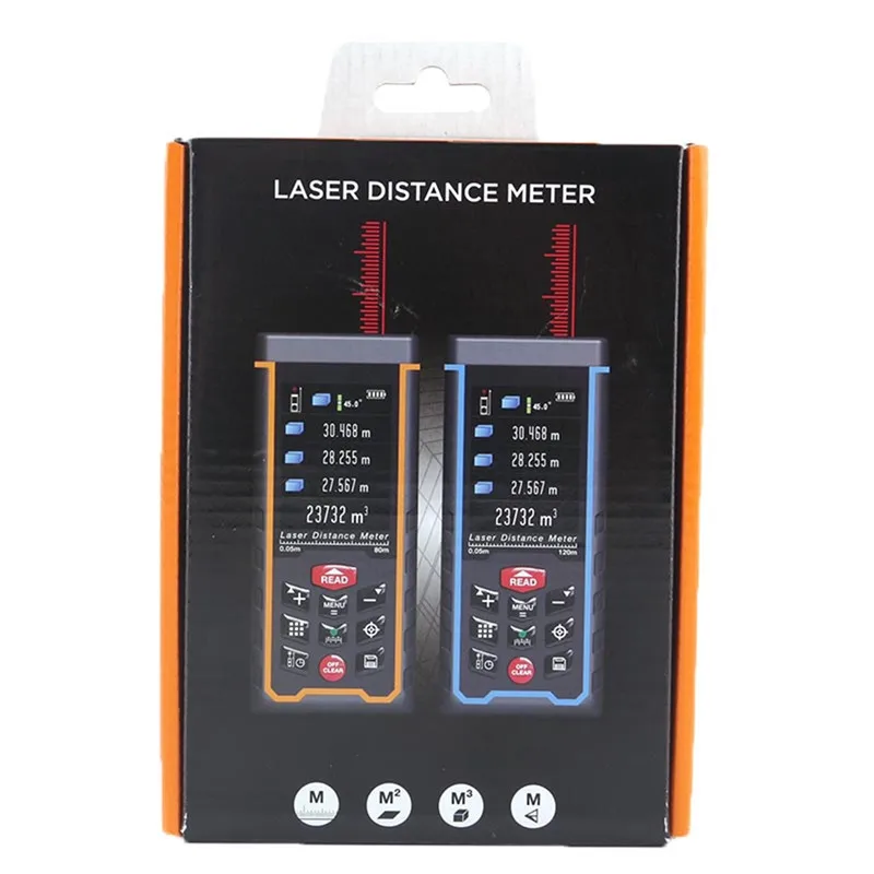 

Original SNDWAY Laser Distance Meter 120m Laser Range Finder SW-S120 Camera USB Bubble Level Bluetooth Laser Metering Tool