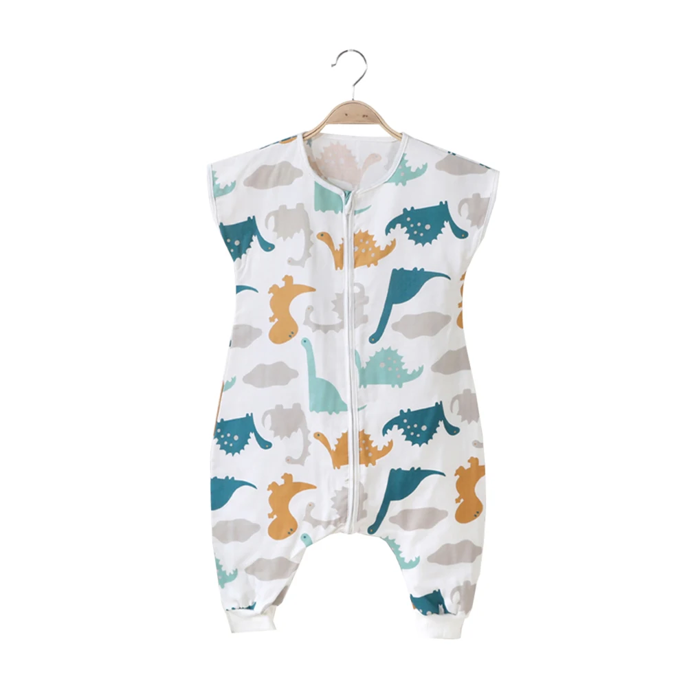 

Pajamas Newborn Sleepsacks Baby Sleeping Bags Legs Cotton Sleeveless Sleep Sack Summer Cute Cartoon Jumpsuit For Children