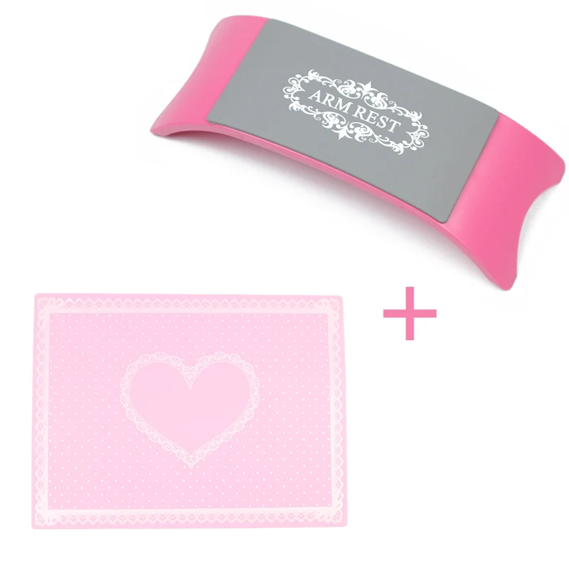 Оборудование для дизайна ногтей, силиконовая подушка для рук, держатель для рук, подушка, Настольный коврик, складной моющийся салонный маникюрный набор инструментов - Цвет: Pink
